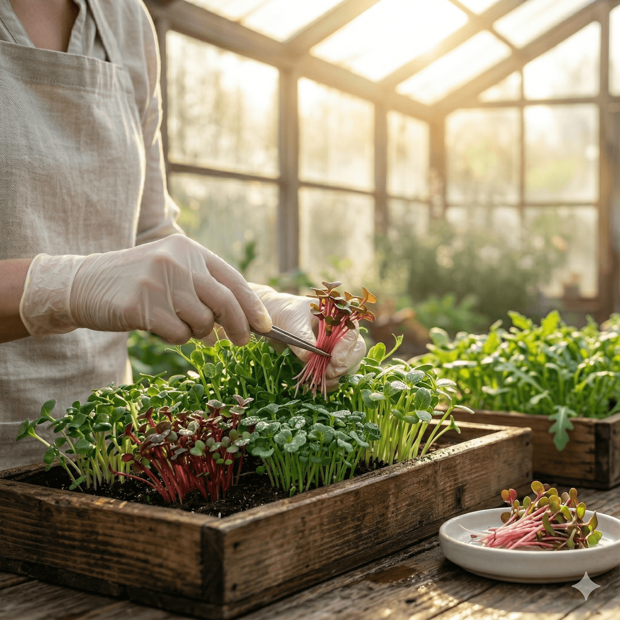 Microgreens close-up